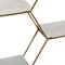 Gold Marble Contemporary Wall Shelf, 24" x 24" x 6"